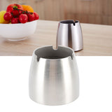 Ashtray Thickened Stainless Steel Rust and Corrosion Protection Home Metal Cone Cigarette Ashtray for Home Office Patio - Extra Image