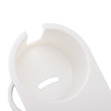 Cup Holder Clip Desk Side Glass Mug Bottle Clamp Stand Plastic for Home Office Storage White