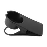 Cup Holder Clip Desk Side Glass Mug Bottle Clamp Stand Plastic for Home Office Storage Black