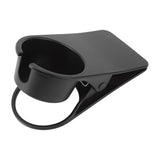 Cup Holder Clip Desk Side Glass Mug Bottle Clamp Stand Plastic for Home Office Storage Black