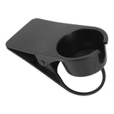 Cup Holder Clip Desk Side Glass Mug Bottle Clamp Stand Plastic for Home Office Storage Black