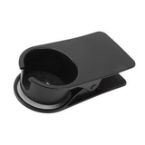 Cup Holder Clip Desk Side Glass Mug Bottle Clamp Stand Plastic for Home Office Storage Black