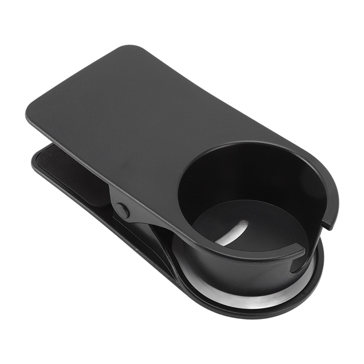 Cup Holder Clip Desk Side Glass Mug Bottle Clamp Stand Plastic for Home Office Storage Black