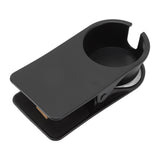 Cup Holder Clip Desk Side Glass Mug Bottle Clamp Stand Plastic for Home Office Storage Black