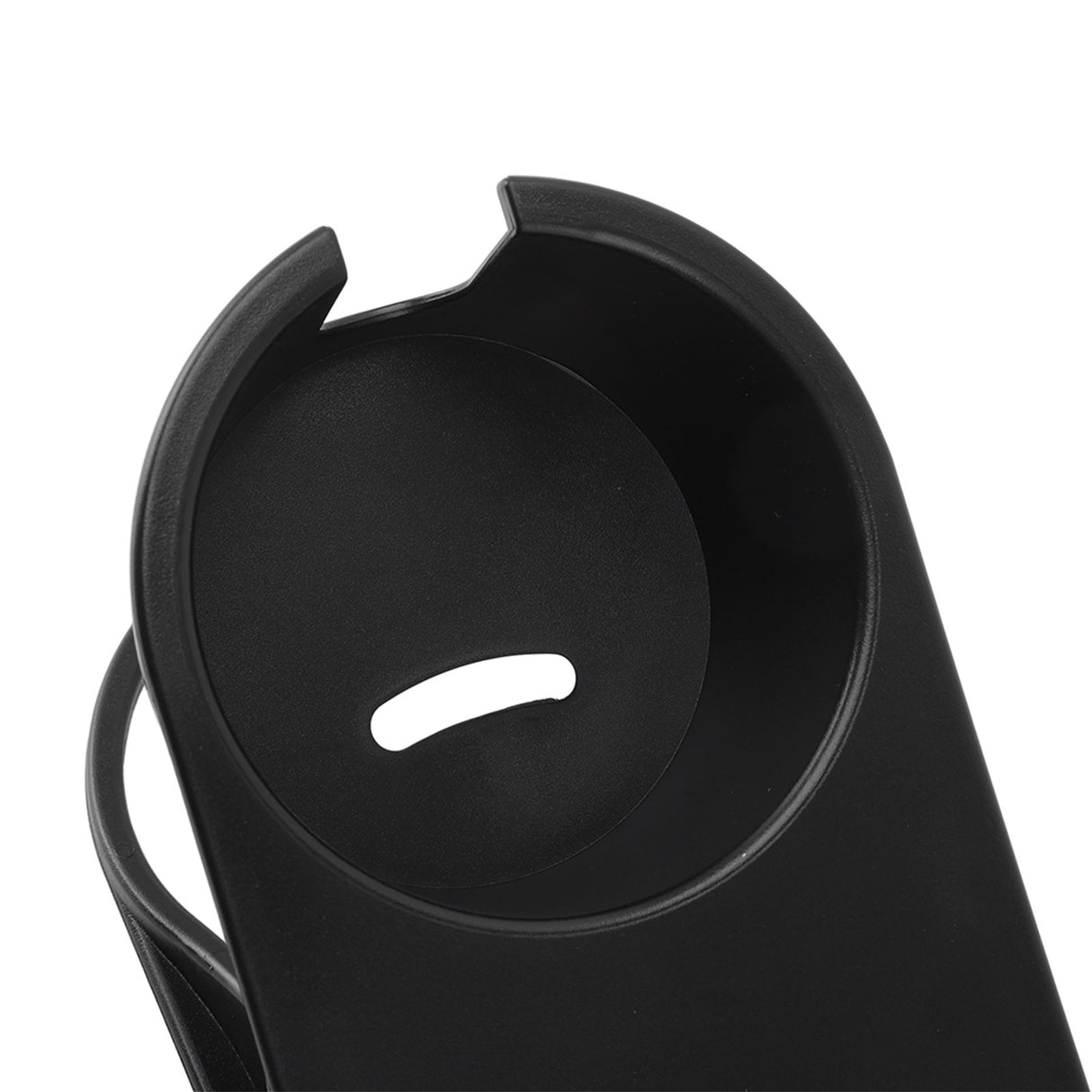 Cup Holder Clip Desk Side Glass Mug Bottle Clamp Stand Plastic for Home Office Storage Black
