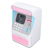 Kids ATM Savings Money Bank Large Capacity Password Safe Face Recognition Money Bank Machine for Kids - Side View