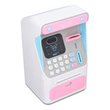 Kids ATM Savings Money Bank Large Capacity Password Safe Face Recognition Money Bank Machine for Kids - Rear View