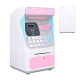 Kids ATM Savings Money Bank Large Capacity Password Safe Face Recognition Money Bank Machine for Kids - Low Angle