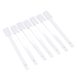 5 Pack Disposable Toilet Bowl Brushes Multipurpose Efficient Crevice Hole Brush for Toilet Corner Bath Corner Keyboard - Close-Up Angle
