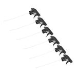 6Pcs Spray Bottle Replacement Nozzle Reusable Mist Stream Spray Tops Supplies Black 28mm