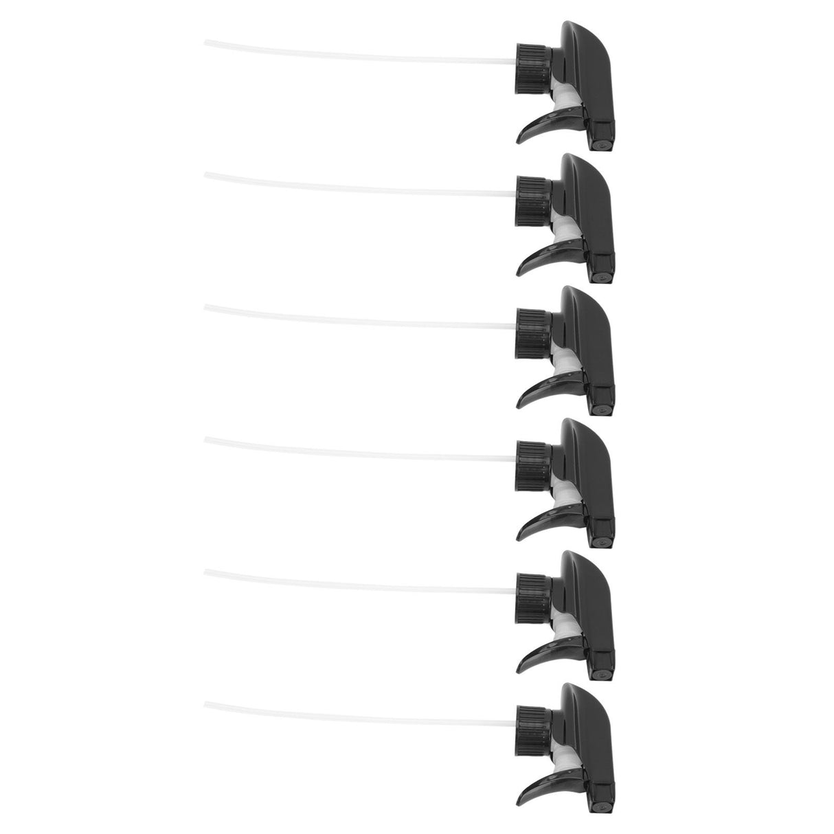 6Pcs Spray Bottle Replacement Nozzle Reusable Mist Stream Spray Tops Supplies Black 28mm
