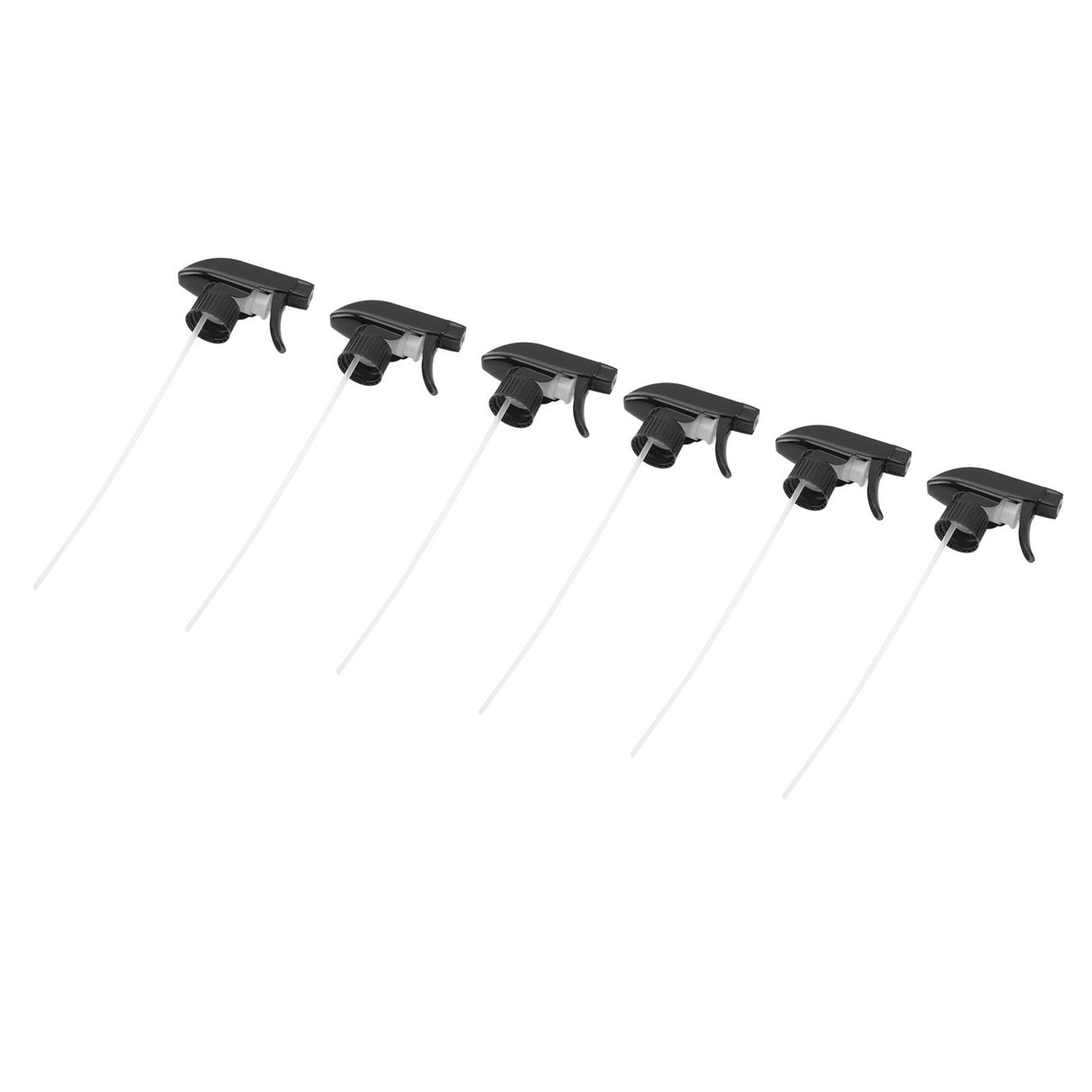 6Pcs Spray Bottle Replacement Nozzle Reusable Mist Stream Spray Tops Supplies Black 28mm