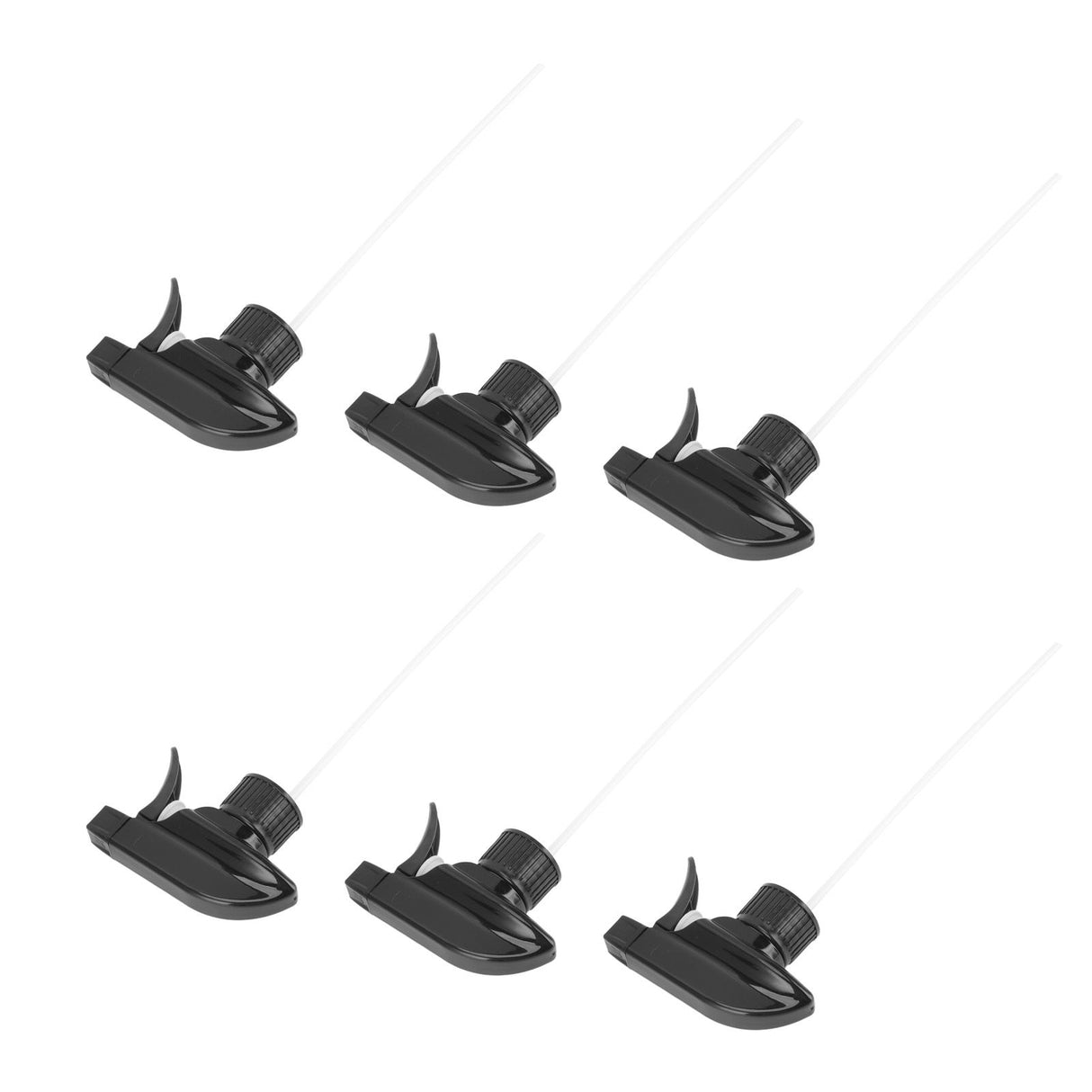 6Pcs Spray Bottle Replacement Nozzle Reusable Mist Stream Spray Tops Supplies Black 28mm