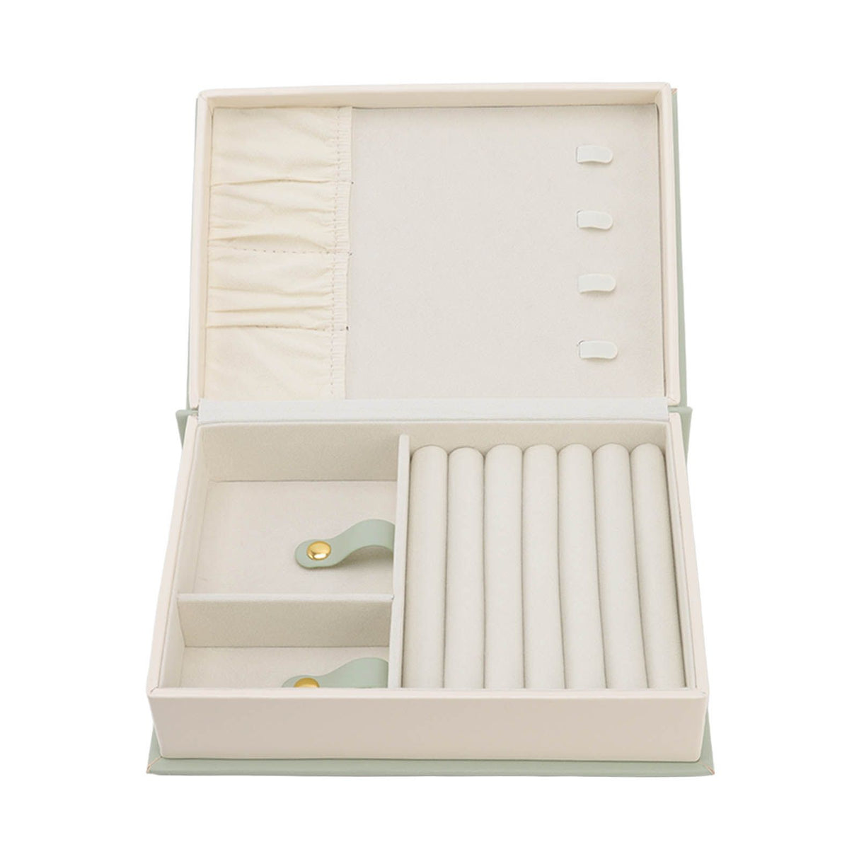 Jewellery Box Leather Jewelry Storage Case Large Capacity Portable for Earring Necklace