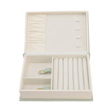 Jewellery Box Leather Jewelry Storage Case Large Capacity Portable for Earring Necklace