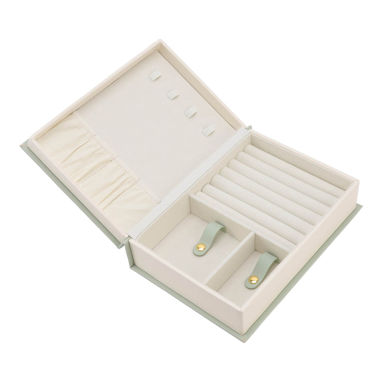 Jewellery Box Leather Jewelry Storage Case Large Capacity Portable for Earring Necklace