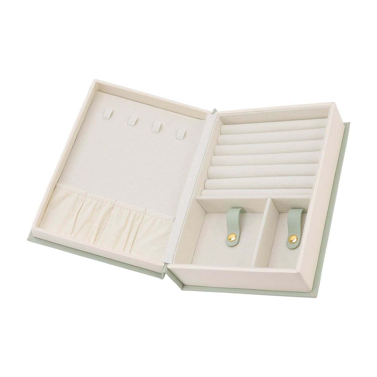 Jewellery Box Leather Jewelry Storage Case Large Capacity Portable for Earring Necklace