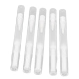 5 Set Empty Nail Oil Pen Transparent Plastic Tube Nylon Fiber Brush Cuticle Oil Pen for Travel