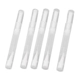 5 Set Empty Nail Oil Pen Transparent Plastic Tube Nylon Fiber Brush Cuticle Oil Pen for Travel - Top-Down View