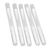 5 Set Empty Nail Oil Pen Transparent Plastic Tube Nylon Fiber Brush Cuticle Oil Pen for Travel - Close-Up Angle