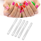 5 Set Empty Nail Oil Pen Transparent Plastic Tube Nylon Fiber Brush Cuticle Oil Pen for Travel