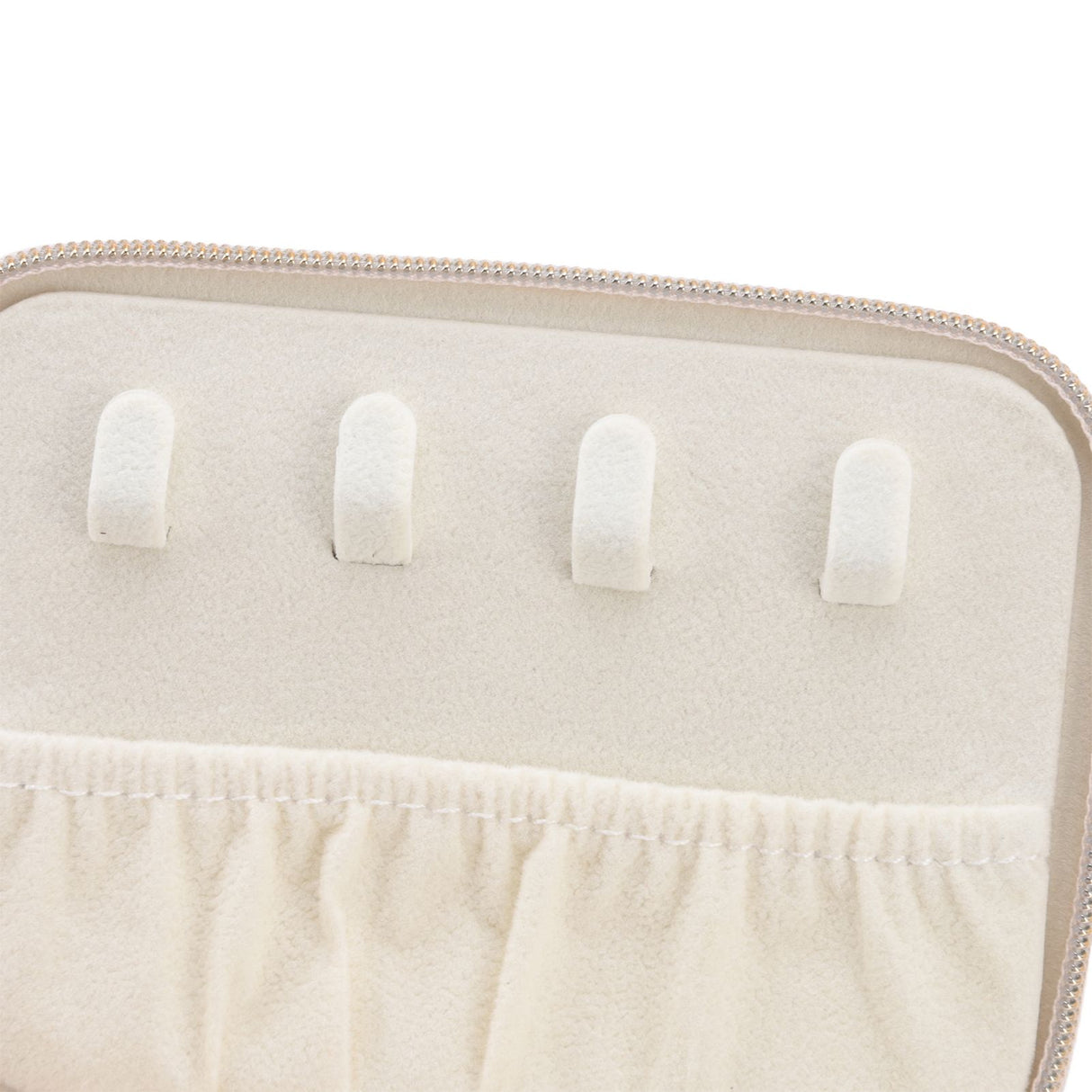 Jewelry Case Double Layer Portable Pink Necklace Hook Design Convenient Handle Travel Jewelry Box