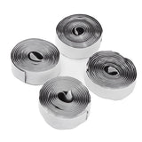 4PCS Self Adhesive Hook and Loop Tape Polyester Super Viscous Roll Sticky Back Strip for Home Storage - Rear View