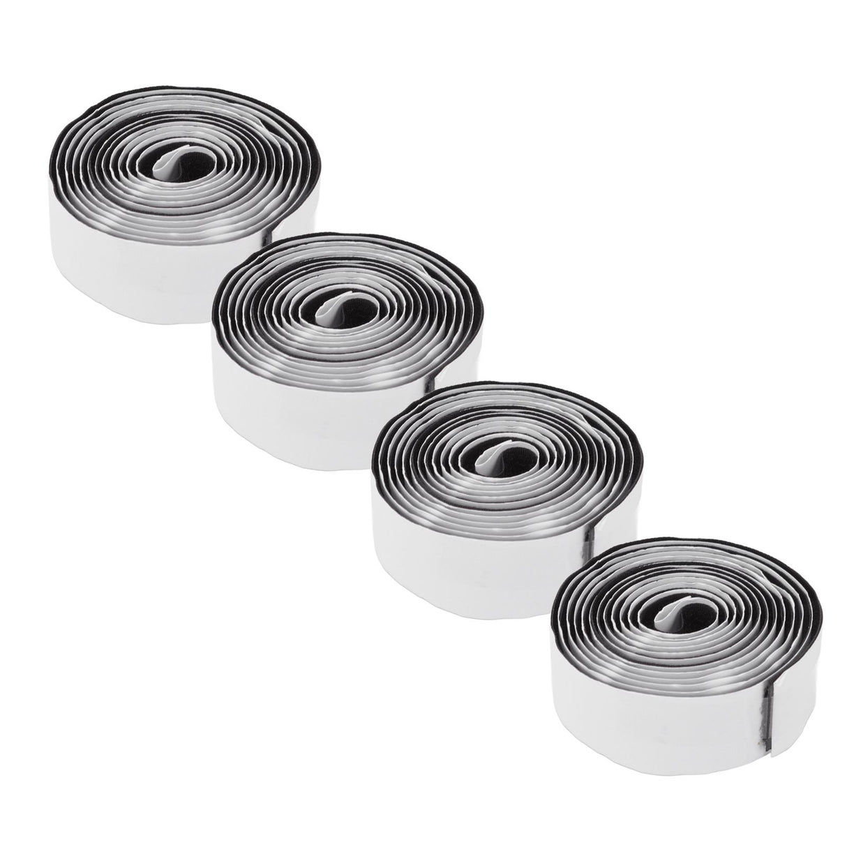 4PCS Self Adhesive Hook and Loop Tape Polyester Super Viscous Roll Sticky Back Strip for Home Storage