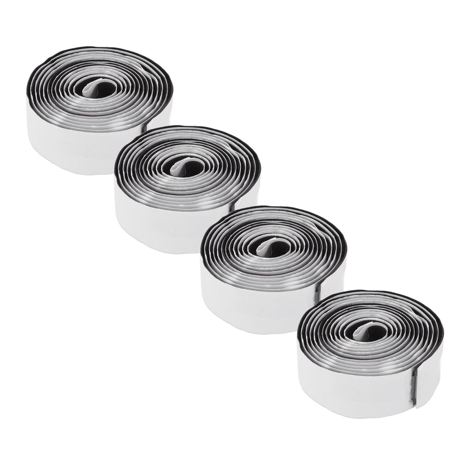 4PCS Self Adhesive Hook and Loop Tape Polyester Super Viscous Roll Sticky Back Strip for Home Storage