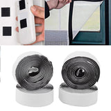 4PCS Self Adhesive Hook and Loop Tape Polyester Super Viscous Roll Sticky Back Strip for Home Storage - Extra Image