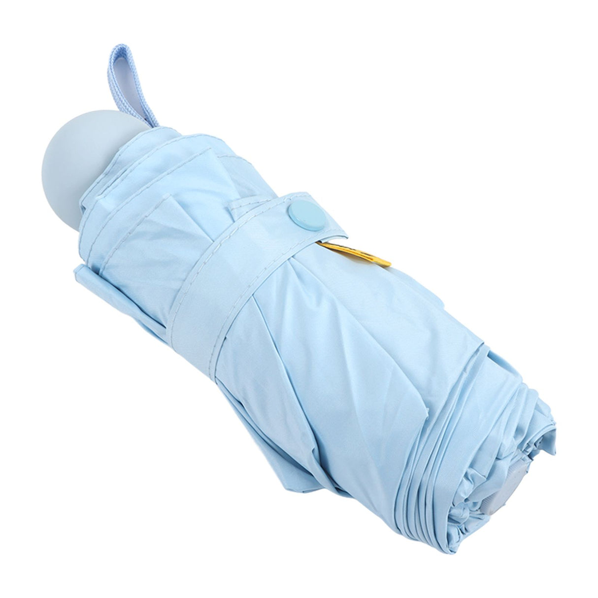 Travel Umbrella Sun Rain 5 Folding UV Protection Present Portable with Box for Men Women Blue