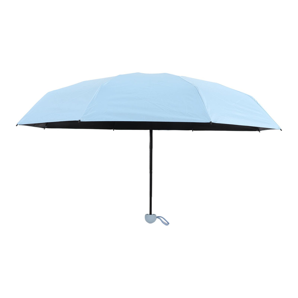 Travel Umbrella Sun Rain 5 Folding UV Protection Present Portable with Box for Men Women Blue
