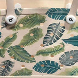 Women Storage EVA Handbag Hole Design Beach Casual Bag for Outdoor Sport Shopping Traveling Leaves Small
