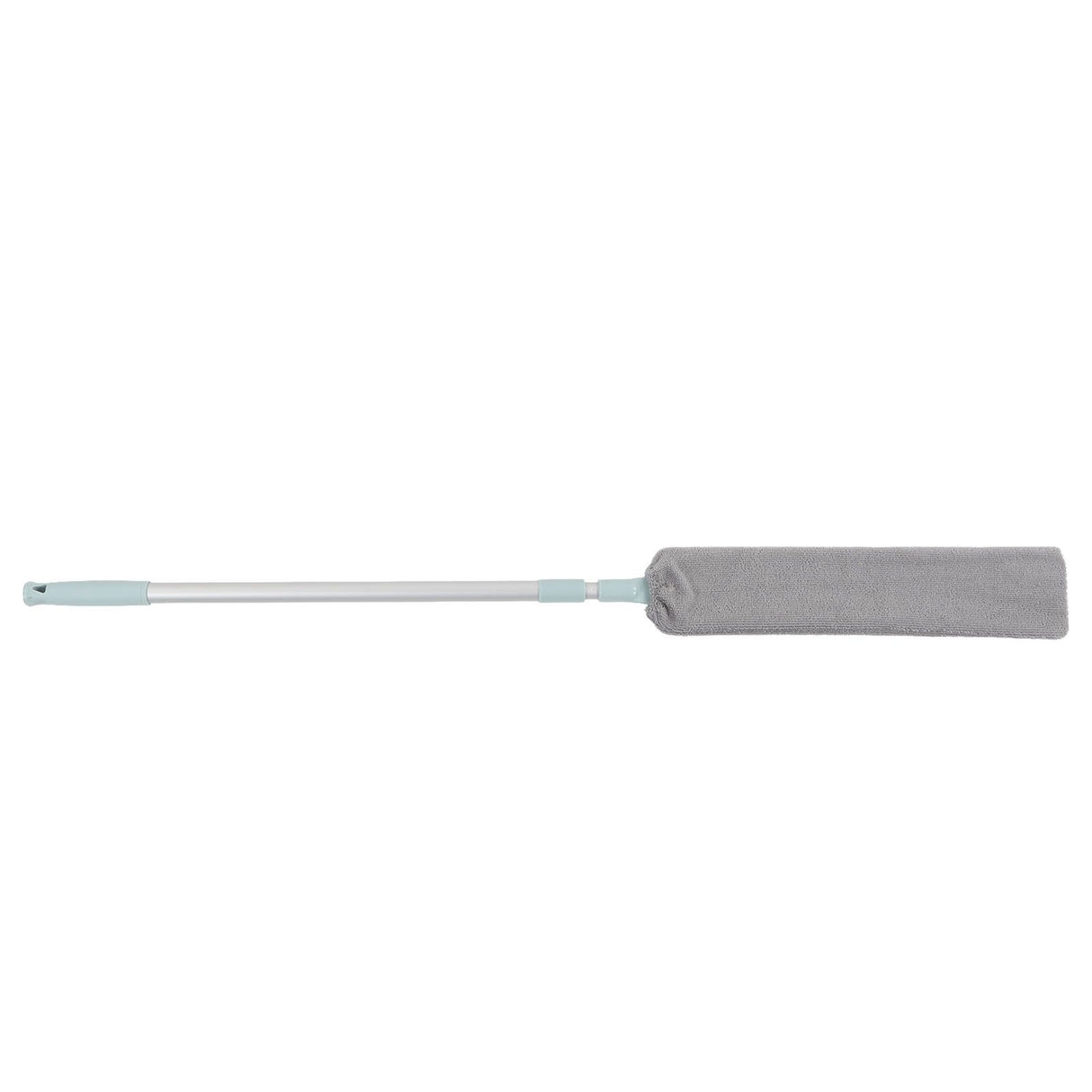 Dust Brush Aluminum Rod Long Handle 55in Extendable Elastic Opening Washable Long Flat Outline Microfiber Hand Duster