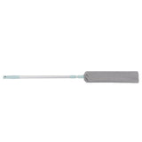 Dust Brush Aluminum Rod Long Handle 55in Extendable Elastic Opening Washable Long Flat Outline Microfiber Hand Duster