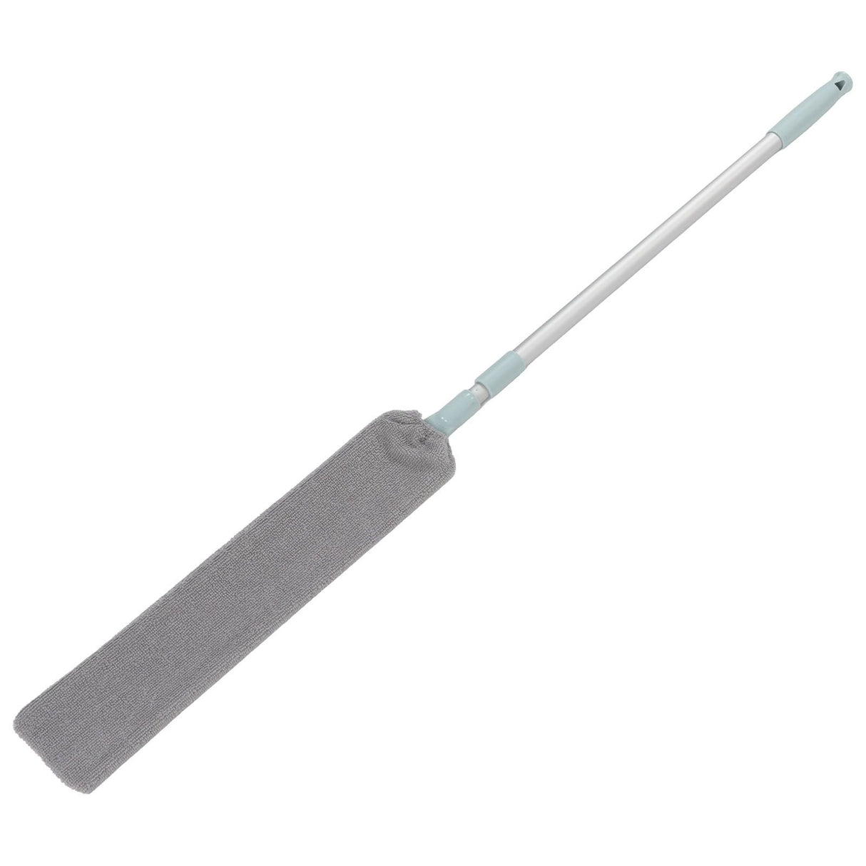 Dust Brush Aluminum Rod Long Handle 55in Extendable Elastic Opening Washable Long Flat Outline Microfiber Hand Duster