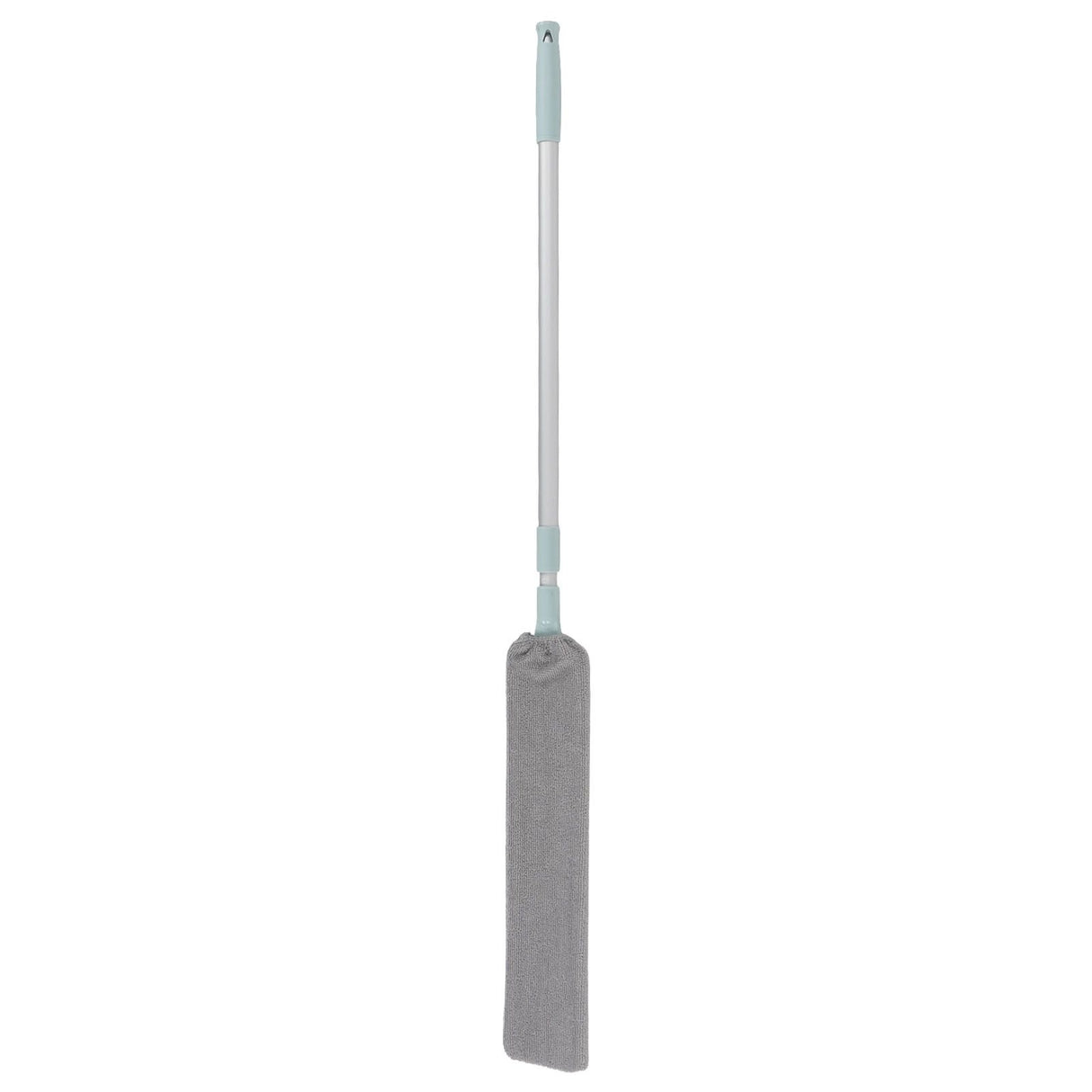 Dust Brush Aluminum Rod Long Handle 55in Extendable Elastic Opening Washable Long Flat Outline Microfiber Hand Duster