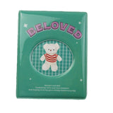 Album PVC Large Capacity Photo Book Pocket Holder Present for Wedding Party Family Green - Side View