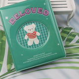 Album PVC Large Capacity Photo Book Pocket Holder Present for Wedding Party Family Green