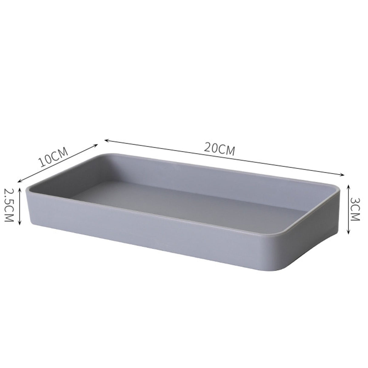 Pegboard Wall Organizer Simple Multiple Holes Punch Free Self Adhesive Wall Mount Display Pegboard Panel for Kitchen Gray Rectangular Box