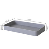 Pegboard Wall Organizer Simple Multiple Holes Punch Free Self Adhesive Wall Mount Display Pegboard Panel for Kitchen Gray Rectangular Box