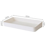 Pegboard Wall Organizer Simple Multiple Holes Punch Free Self Adhesive Wall Mount Display Pegboard Panel for Kitchen White Rectangular Box - Front View