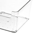 Drawer Storage Trays Durable Transparent Plastic Drawer Storage Divid Box for Kitchen Small Square Box - Side View