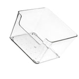 Drawer Storage Trays Durable Transparent Plastic Drawer Storage Divid Box for Kitchen Small Square Box - Top-Down View