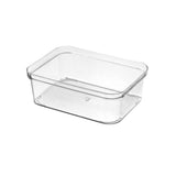 Drawer Storage Trays Durable Transparent Plastic Drawer Storage Divid Box for Kitchen Medium Square Box