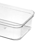 Drawer Storage Trays Durable Transparent Plastic Drawer Storage Divid Box for Kitchen Medium Square Box