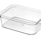 Drawer Storage Trays Durable Transparent Plastic Drawer Storage Divid Box for Kitchen Medium Square Box - 45-Degree Angle