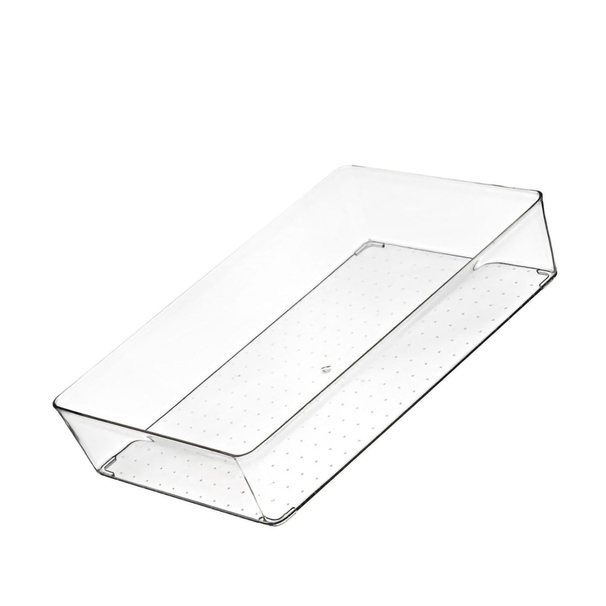 Drawer Storage Trays Durable Transparent Plastic Drawer Storage Divid Box for Kitchen Large Square Box
