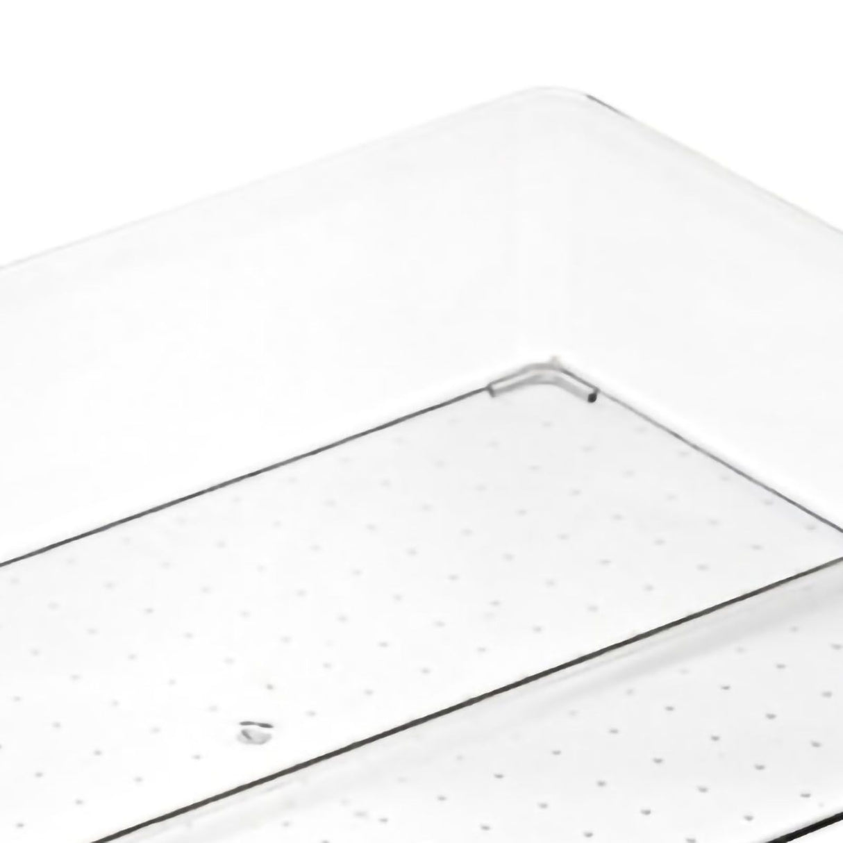 Drawer Storage Trays Durable Transparent Plastic Drawer Storage Divid Box for Kitchen Large Square Box