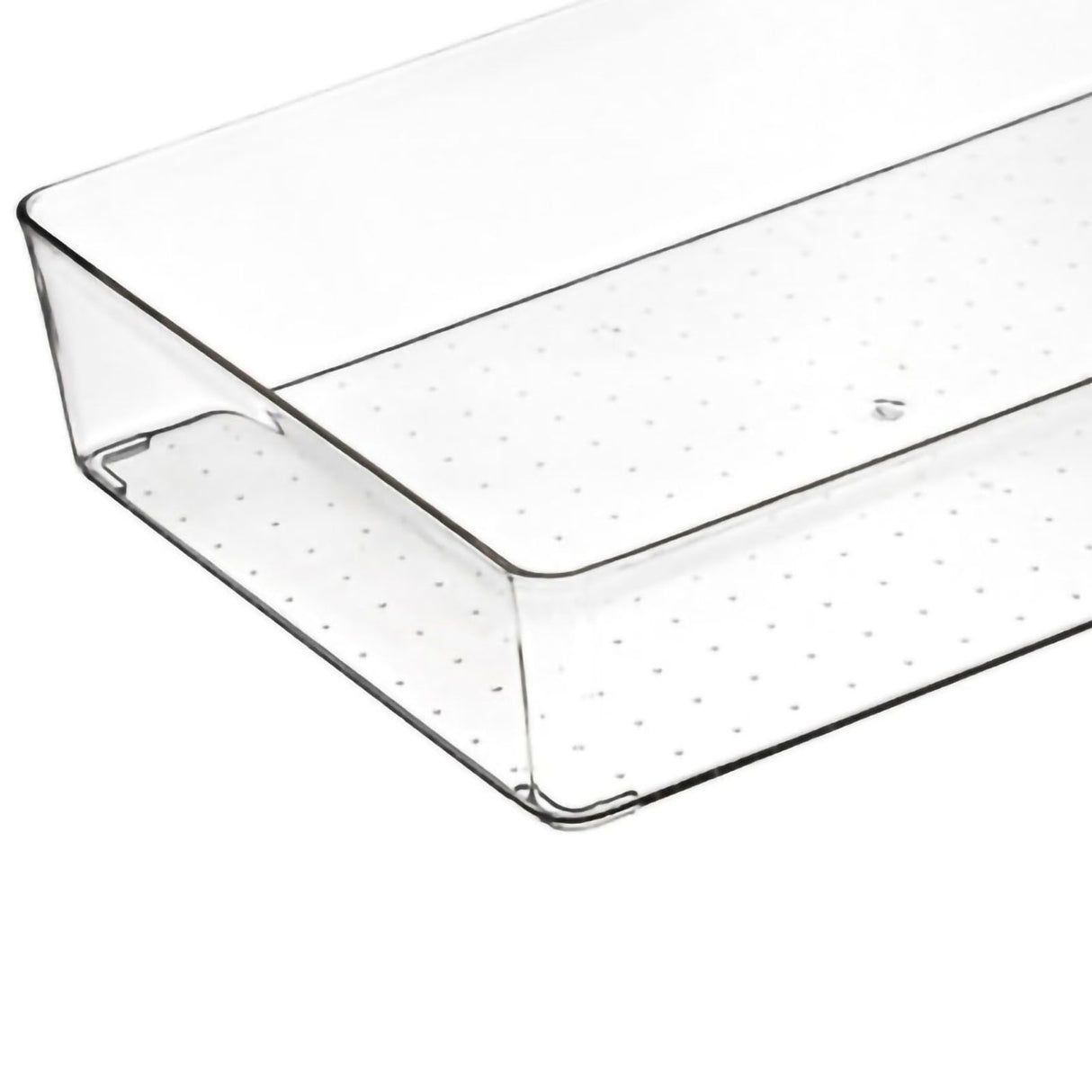 Drawer Storage Trays Durable Transparent Plastic Drawer Storage Divid Box for Kitchen Large Square Box